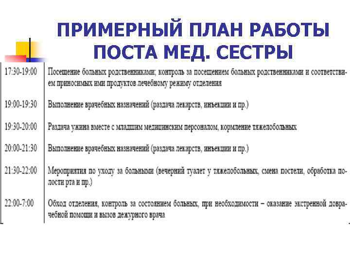 План тематических занятий с медицинскими сестрами на год.