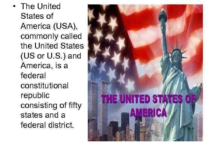 The United States of America USA