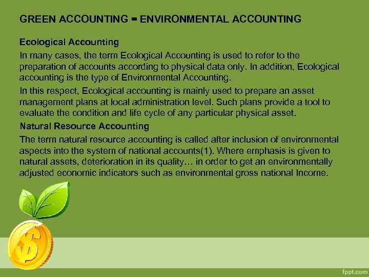 BUSINESS ENVIRONMENTAL ACCOUNTING AN INTRODUCTION TO ENVIRONMENTAL