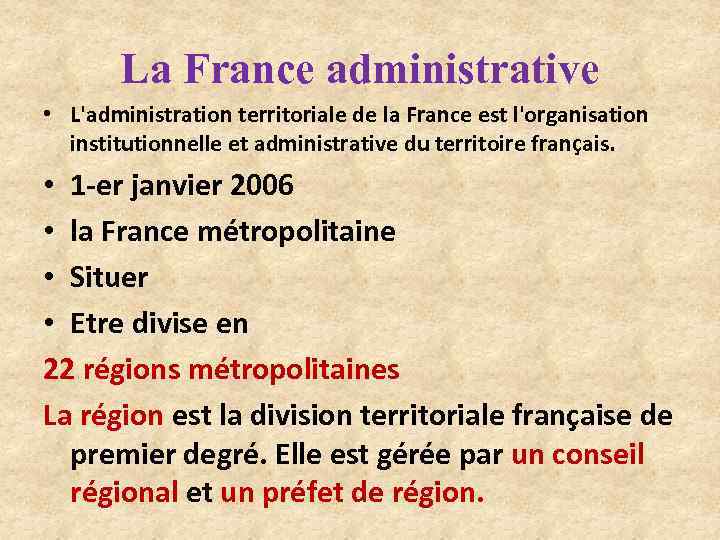 Cours 2 La France administrative A propos