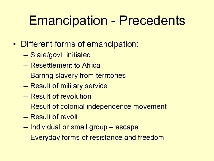The Emancipation Proclamation Atlantic Connections and Movements Mark