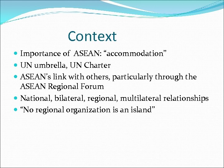 Peace and Conflict Management in ASEAN an