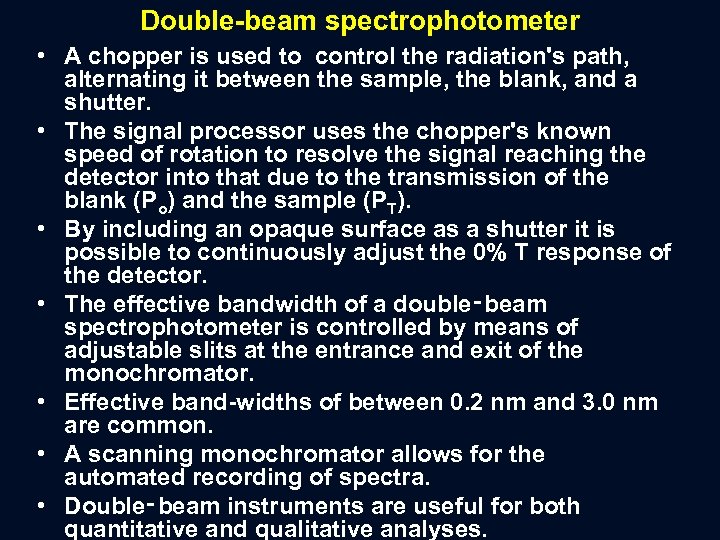Double Beam Ir Spectrophotometer Ppt The Best Picture Of Beam