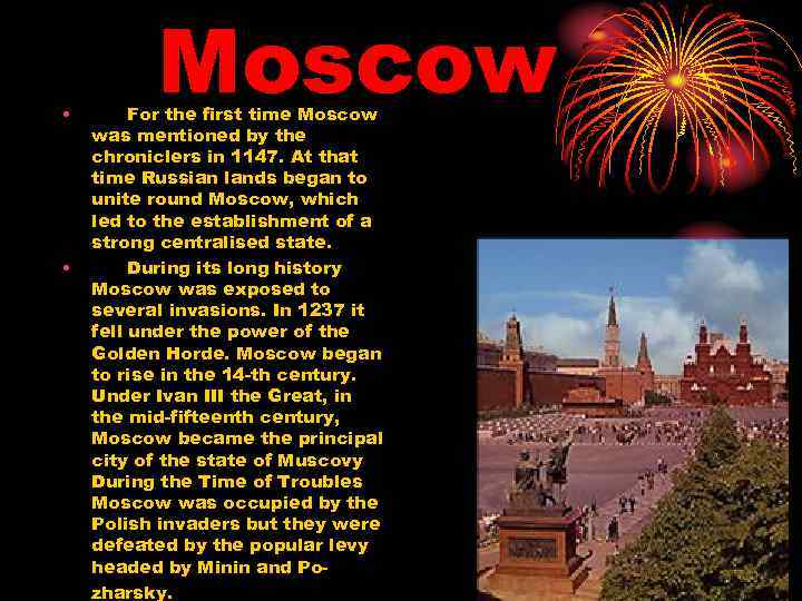 Moscow Moscow For the