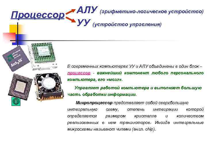 Устройство и принципы работы ПЭВМ Разновидности ПЭВМ