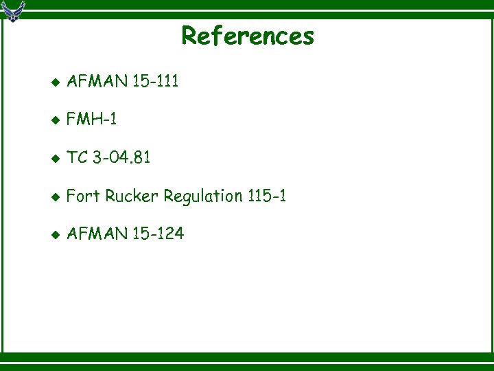 ATC Weather Briefing Provided by Fort Rucker Weather
