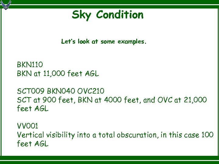 ATC Weather Briefing Provided by Fort Rucker Weather