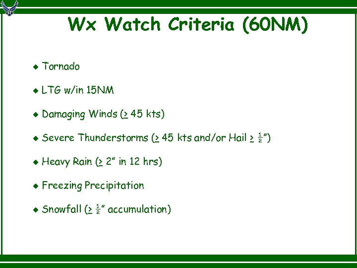 ATC Weather Briefing Provided by Fort Rucker Weather