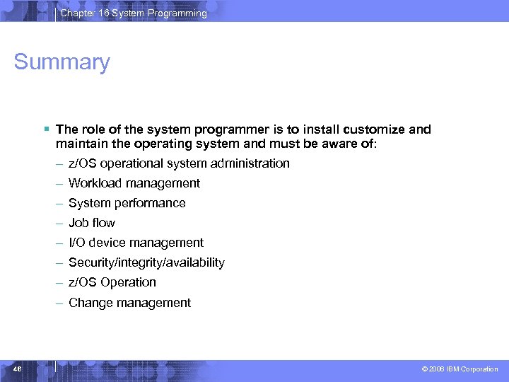 Introduction to z OS Basics Chapter 16 Topics in
