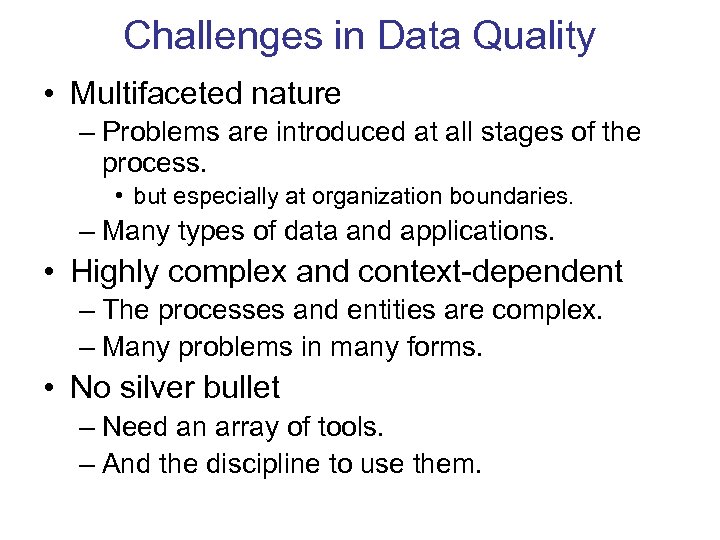Data Quality and Data Cleaning An Overview Theodore