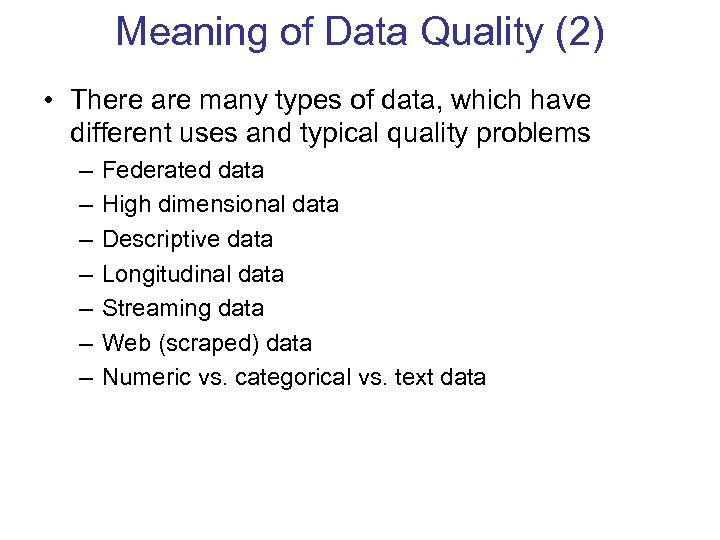 Data Quality and Data Cleaning An Overview Theodore