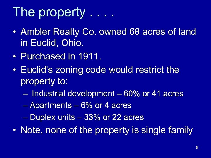 Euclid v Ambler Realty Co 272 U S