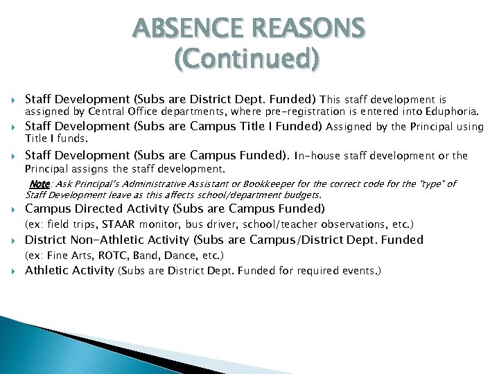 SMARTFIND EXPRESS EMPLOYEE ABSENCE REPORTING SYSTEM SUBSTITUTE ASSIGNMENTS