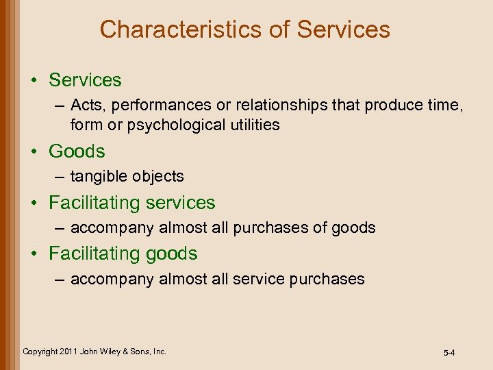 Chapter 5 Designing Services 5 1 Service