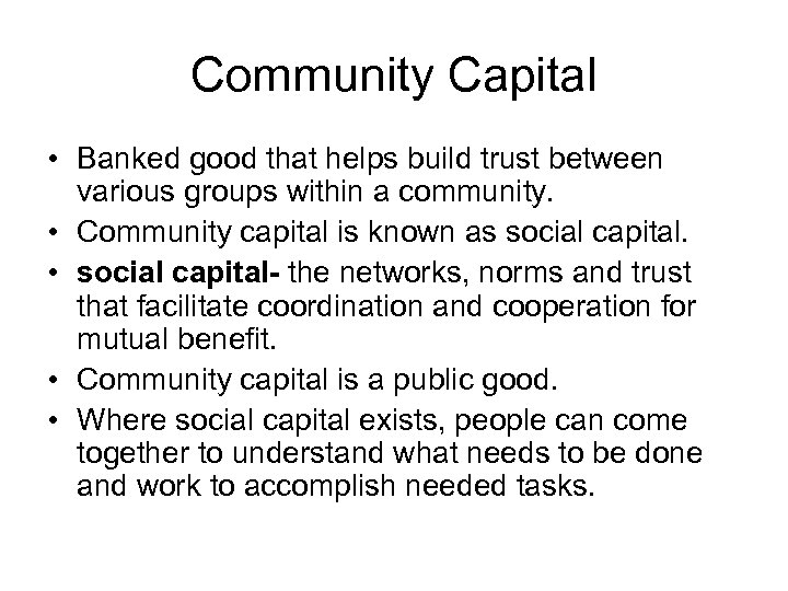 Community Capital By Michelle Roberson Abby Mac Gill