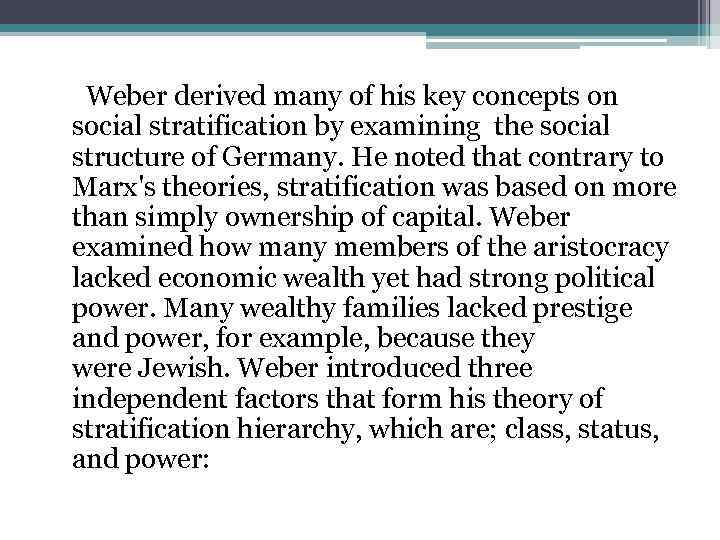 Stratification and Social mobility What is social