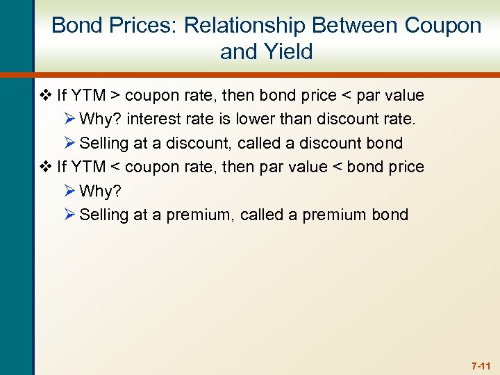 Chapter 7 Interest Rates and Bond Valuation