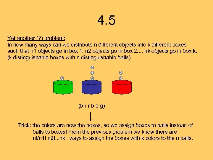 Lecture 6 4 5 Generalized Permutations and Combinations