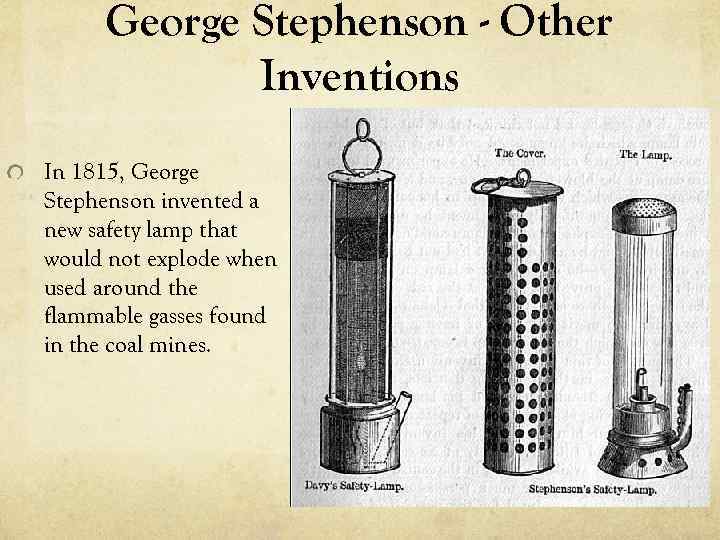 Stephenson a pioneering railway engineer and inventor