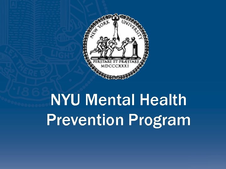 Six Model UniversityBased Mental Health Programs What Will