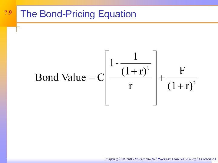 Chapter Seven Interest Rates and Bond Valuation