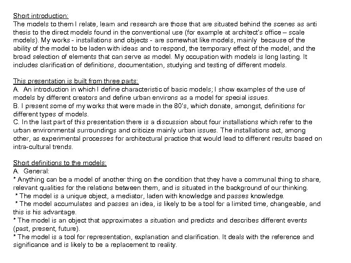 installations as temporary and critical models bilu blich