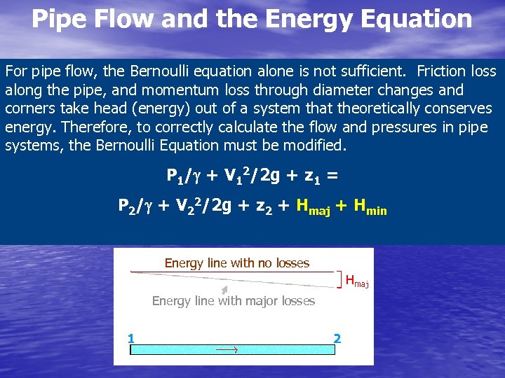 CEVE 101 Fluid Mechanics 2 The Bernoulli Equation
