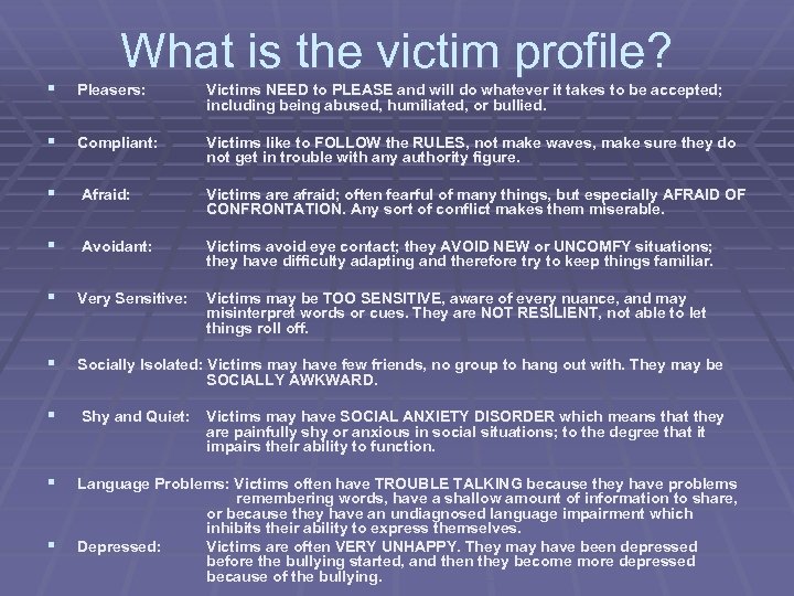 BULLYING Mitigation Response Presented By The Mississippi