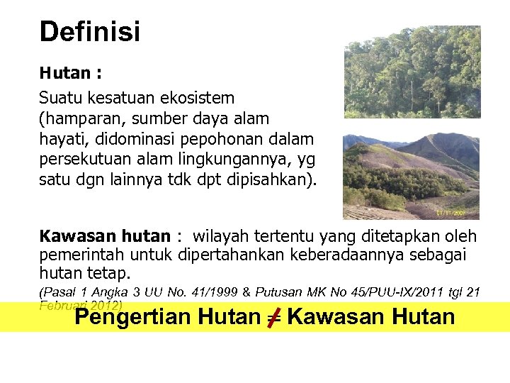 KEBIJAKAN DALAM PENANGANAN KONFLIK TENURIAL KAWASAN HUTAN