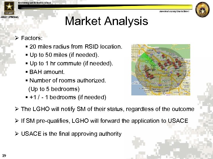 Recruiting and Retention School America s Army Starts Here