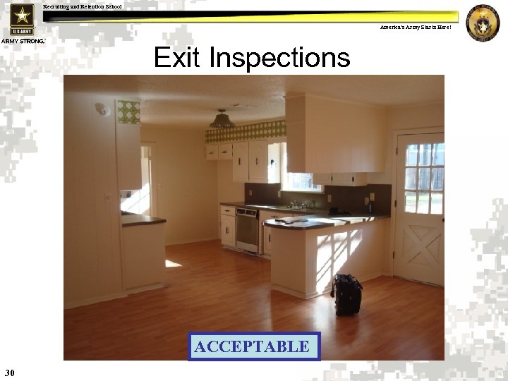 Recruiting and Retention School America s Army Starts Here