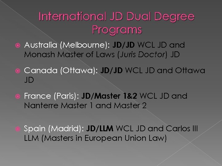 Semester Exchange International Dual Degree Information Session