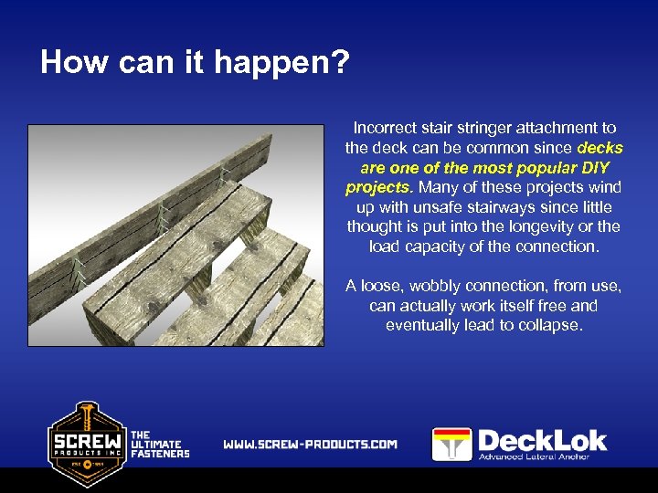 Deck Collapse Prevention The Problem The