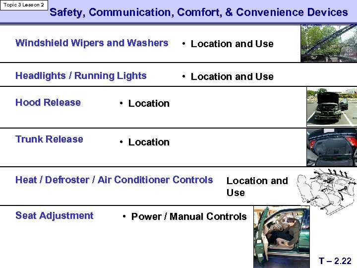 Topic 2 Lesson 1 Alert Warning Symbols and Controls