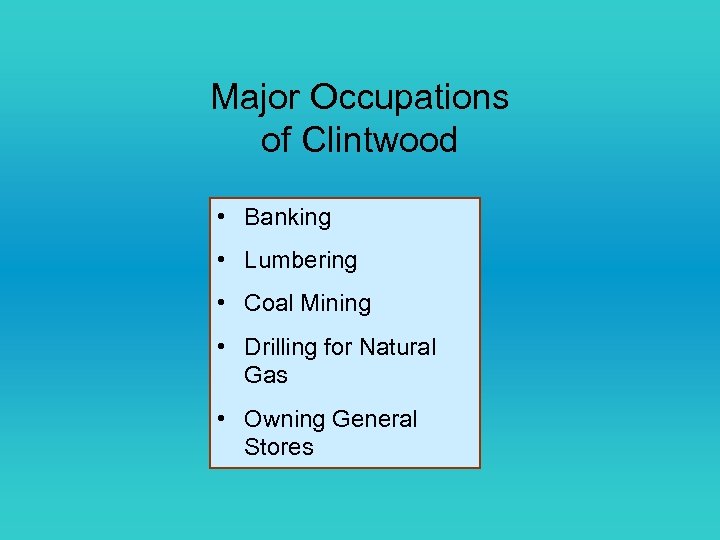 Ancestry Traditions and Occupations of Clintwood VA By
