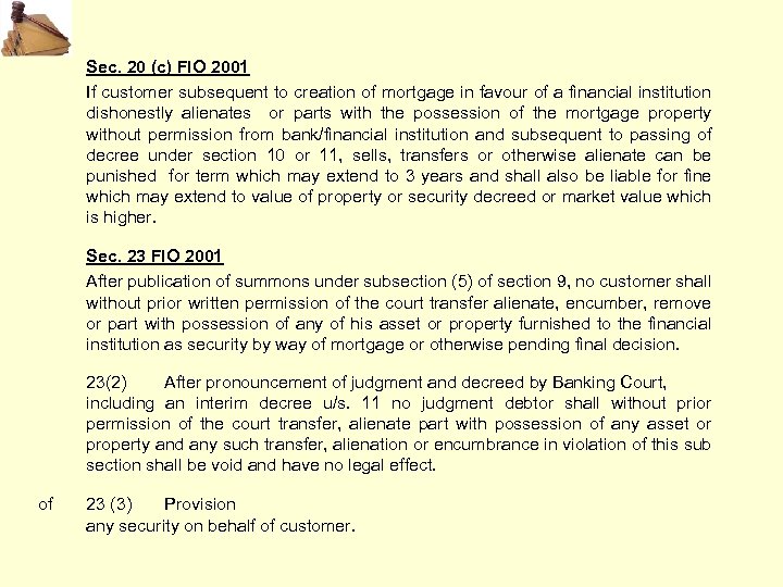 FORECLOSURE IN HOUSING FINANCE AND LEGAL DOCUMENTATION