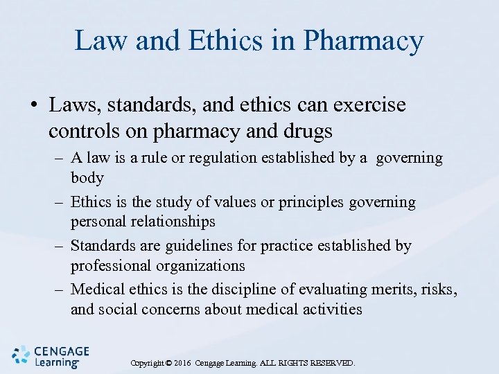 Chapter 3 Pharmacy Law and Ethics for Technicians