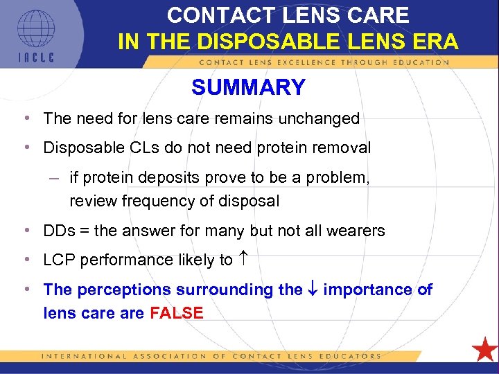 Contact Lens Care Maintenance Lecture 5 L