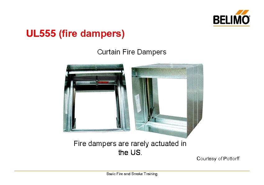 Basic Fire and Smoke Actuators Dampers Basic