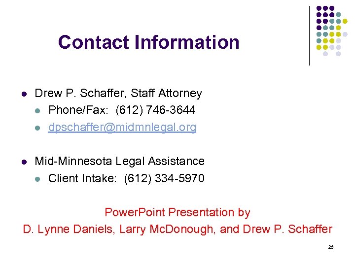 Representing Clients in Pro Bono Housing Repair Cases