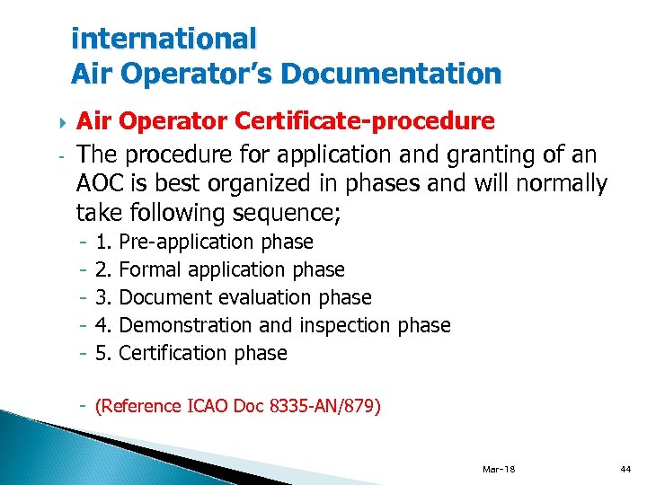 Section 5 AIRCRAFT MAINTENANCE Documentation and Certification for