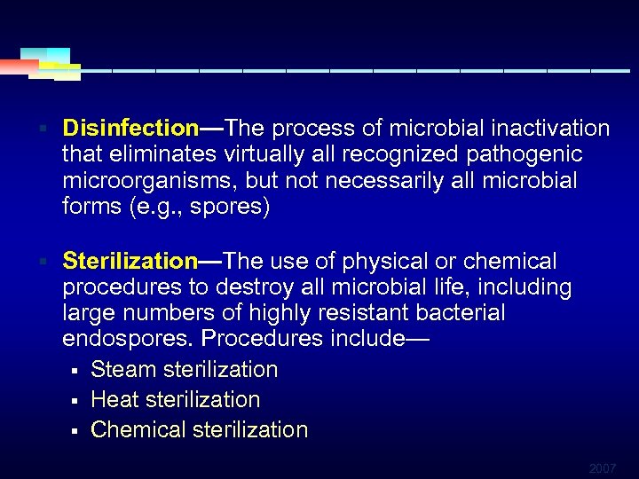 STERILIZATION AND DISINFECTION Meral Sonmezoglu MD Assoc Professor