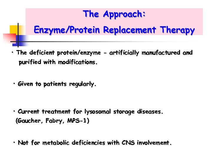 Protein Replacement Therapy for Mitochondrial Diseases Integrative Biology