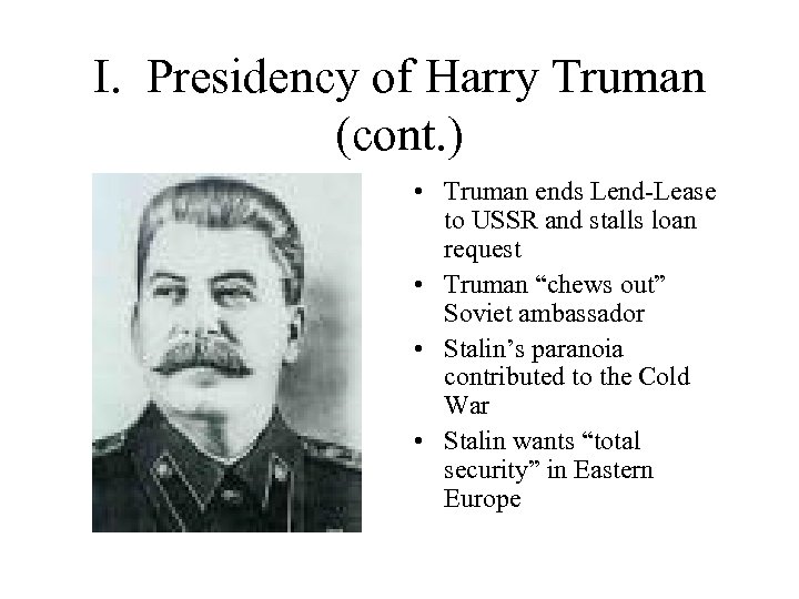 The Cold War The Anxieties and Stability of