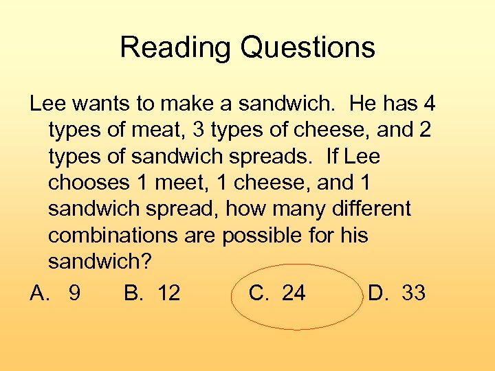 Test Taking Strategies Reading Questions Estimation Working Backward