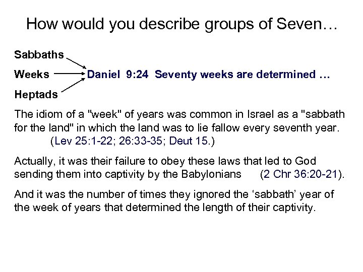 The Seventy Sevens of Israel Daniel 9 24