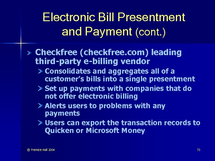 Chapter 13 Electronic Payment Systems Prentice Hall
