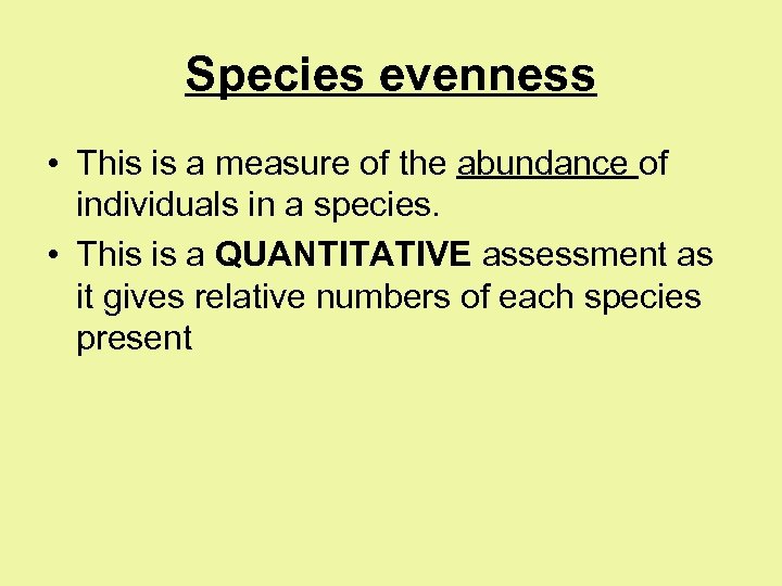Biodiversity Sampling and Simpson s Index Definitions