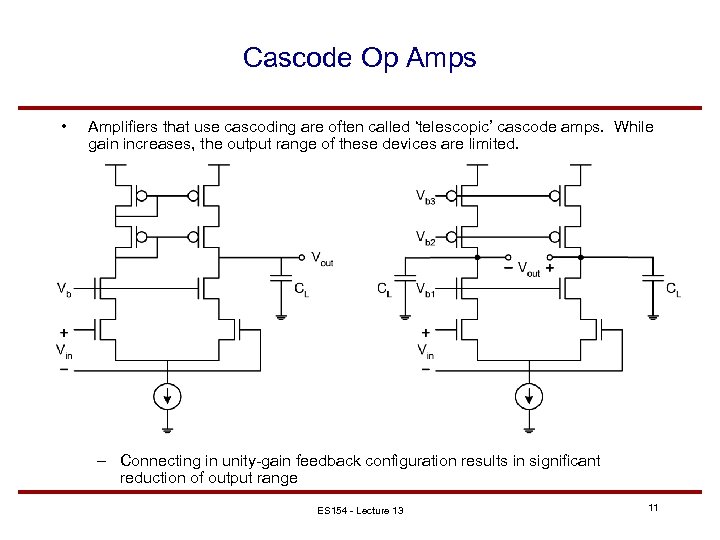 Lecture 13 HighGain Differential Amplifier Design Woodward Yang