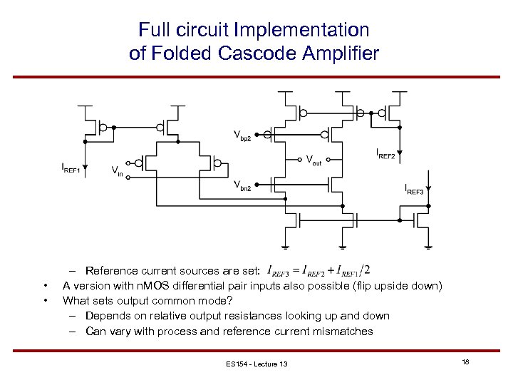 Lecture 13 HighGain Differential Amplifier Design Woodward Yang